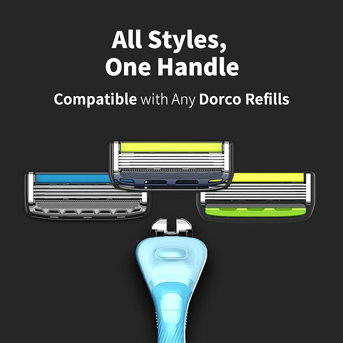 DORCO with Earth Razor with Pace 6 Pro Cartridges • Handle Made from Post - Image 6