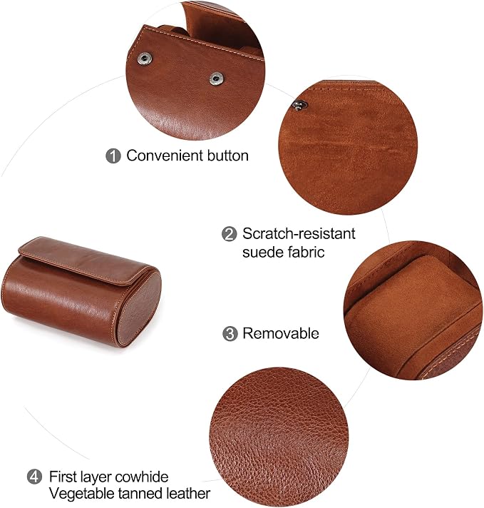 JOYIR Genuine Leather Watch Roll - Image 4