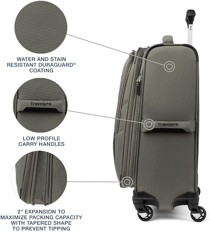 Travelpro Maxlite 5 Softside Expandable Carry-On Luggage - Image 3