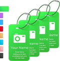 Personalized Luggage Tags, Custom Luggage Tags 4 Pack TSA Approved Double Sided by Unknown