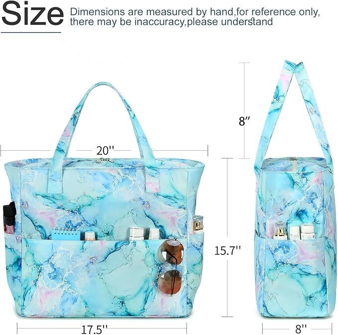LEDAOU Beach Bag Waterproof Sandproof Women Tote Bag Pool Bag - Image 6