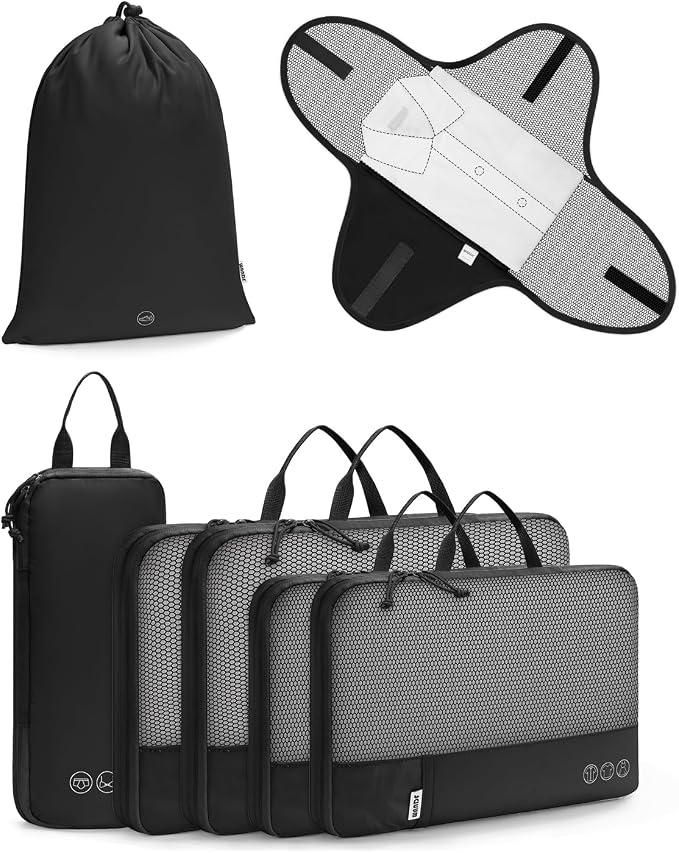 WANDF 7 Set Compression Packing Cubes by WANDF