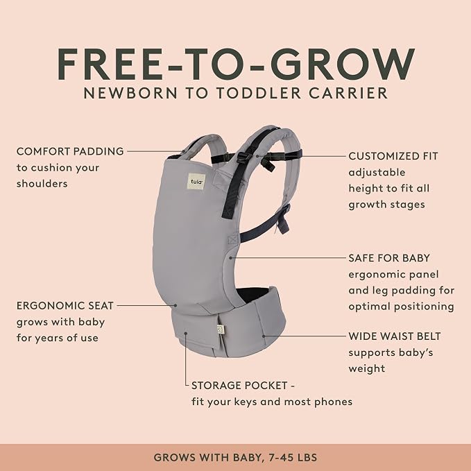 Baby Tula Cotton Free-to-Grow Baby Carrier - Image 2