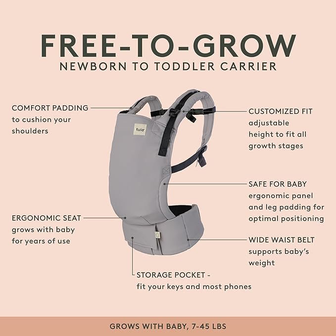 Baby Tula Cotton Free-to-Grow Baby Carrier - Image 2