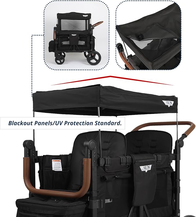 Keenz VYOO Stroller Wagon with Canopy - Image 7