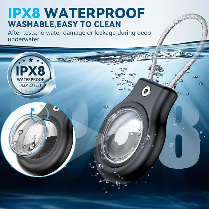 Waterproof Airtag Holder, 2 Pack Airtag Case - Image 2