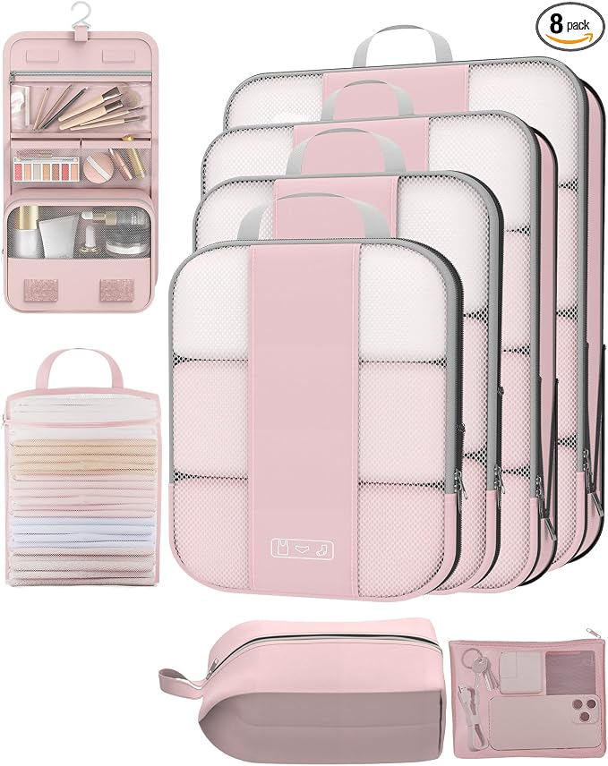 8 Set Compression Packing Cubes by OlarHike