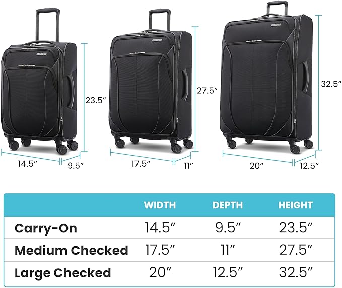 American Tourister 4 KIX 2.0 Expandable Softside Luggage - Image 7