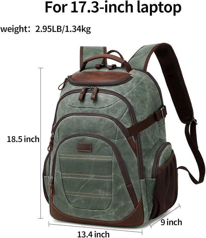 Travel Laptop Backpack 17.3 inch XL Computer Backpack - Image 4