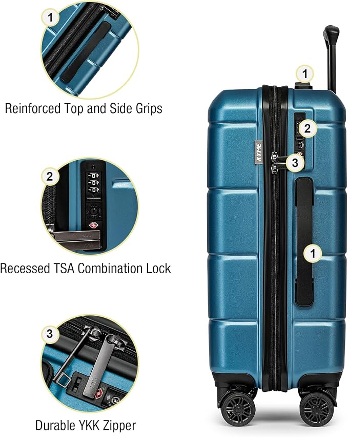 KYME Suitcases with Wheels Hardshell 30 Inch Luggage TSA Approved Large Checked - Image 5