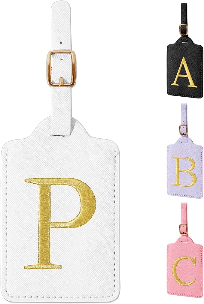 Personalized Initial Luggage Tags by izuzta