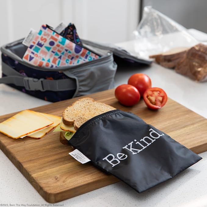 Bumkins Reusable Sandwich and Snack Bags, - Image 3