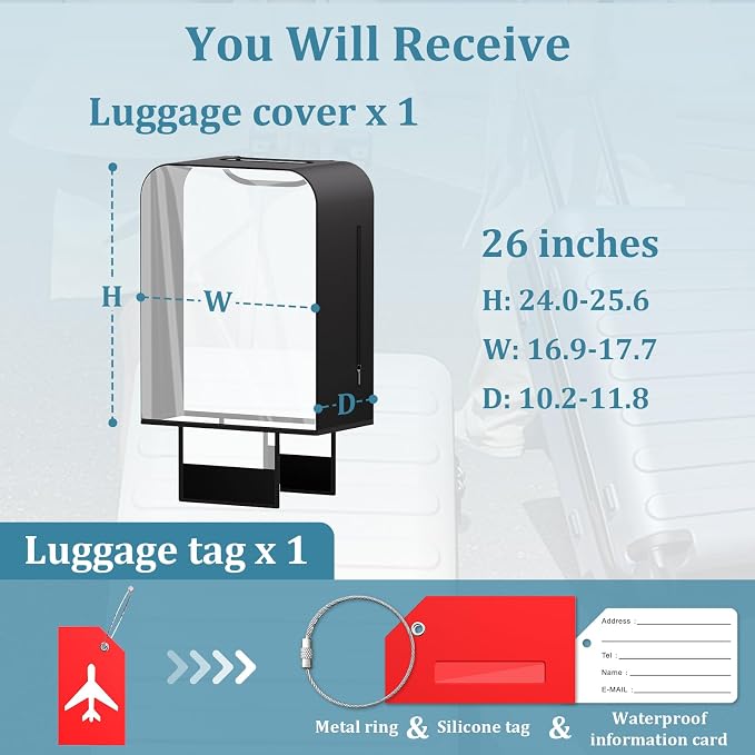 Upgraded Elastic Luggage Cover Protector - Image 3