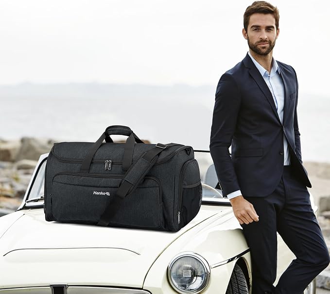 Hanke Carry on Garment Bags for Travel, Convertible Duffle Bag Luggage Bag - Image 7