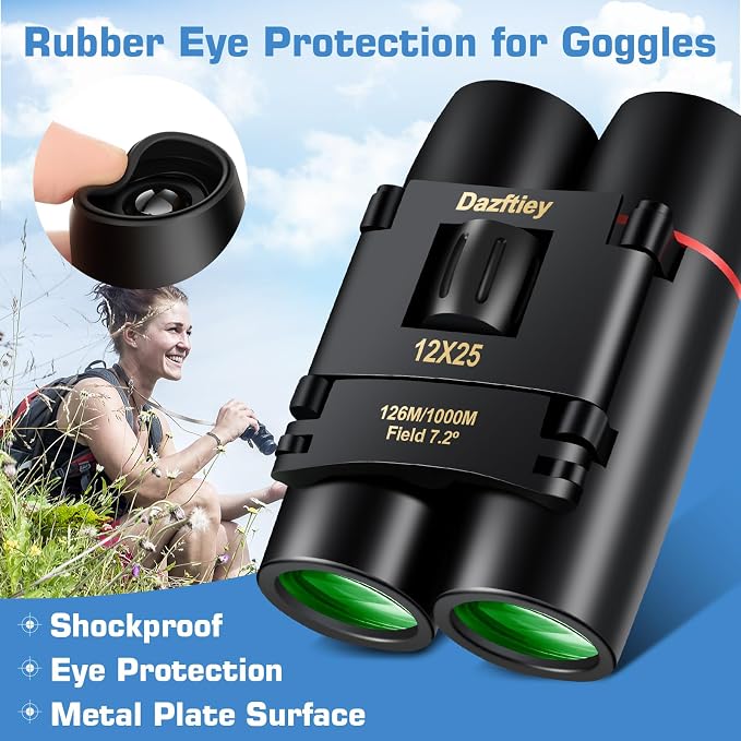 12x25 Small Compact Binoculars for Adults & Kids - Image 4