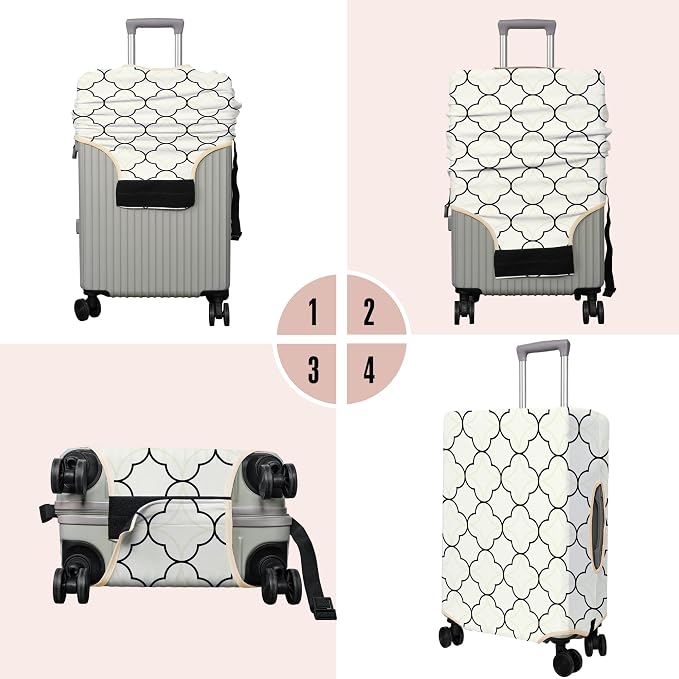 Travel Luggage Cover Suitcase Protector Fits 18-32 Inch Wheel Covers - Image 3