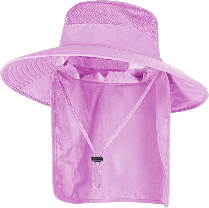 Sun Hats for Men Women Fishing Hat UPF 50+ Breathable Wide Brim Bucket Hats by ZOORON