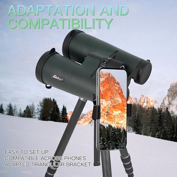 12X50ED Compact Binoculars for Adults – High-Powered BAK4 Prisms, Diamond White - Image 5