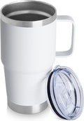 20oz Tumbler with Handle & Lid, Insulated Stainless Steel Travel Mug, Leakproof by HASLEOUTFITTERS