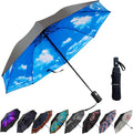 LLanxiry Compact Travel Umbrella, Mini Windproof Umbrellas by LLanxiry