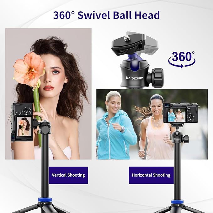 Selfie Stick Tripod for Gopro Camera, Portable Lightweight Camera Tripod for - Image 8