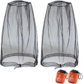 Mosquito Head Net for Insect, 2 Pack, Ultra-Fine Mesh, Fly Bug Mosquito Net Hat by Gwindrise