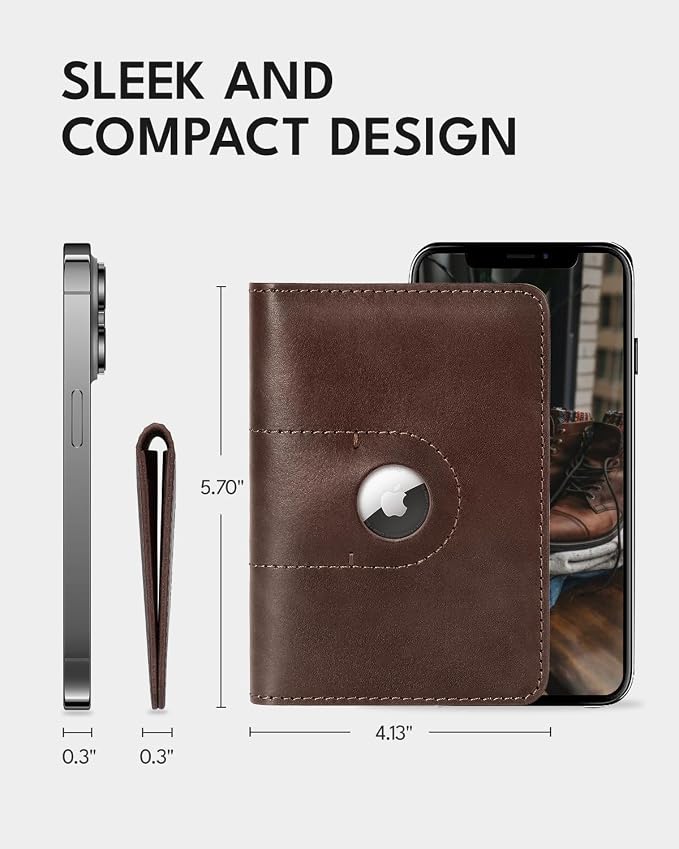 ALLIVE Passport Holder for Travel, Genuine Leather Passport Holder - Image 5