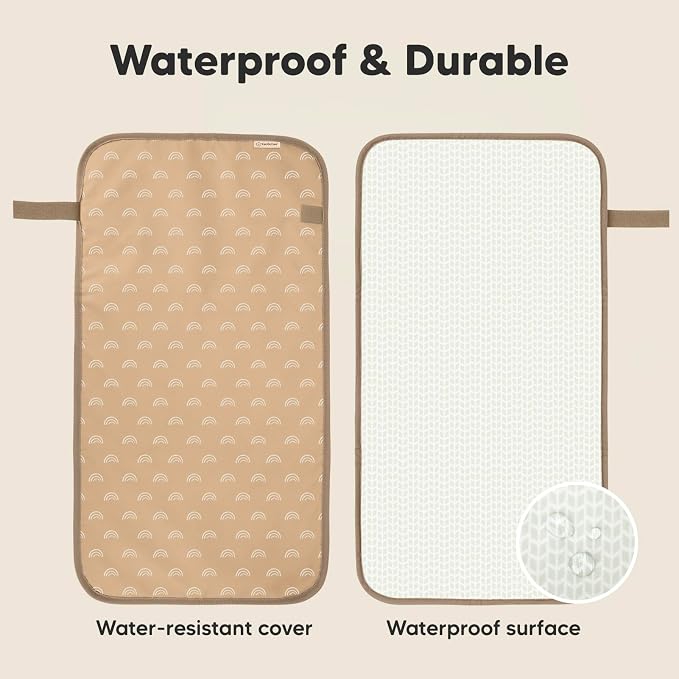 KeaBabies Portable Diaper Changing Pad, Easy Wipe Clean - Image 4