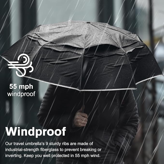 G4Free 42 Inch Eco Windproof Folding Umbrella - Image 8