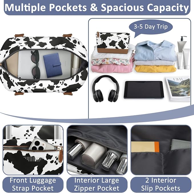 Travel Duffle Bag for Women, Weekender Bags, Hospital Bag for Labor Delivery - Image 4