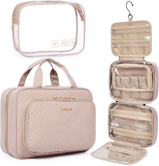 BAGSMART Toiletry Bag Hanging Travel Makeup Organizer by BAGSMART