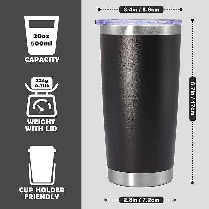 20oz Tumbler Stainless Steel Tumbler Cup - Image 4