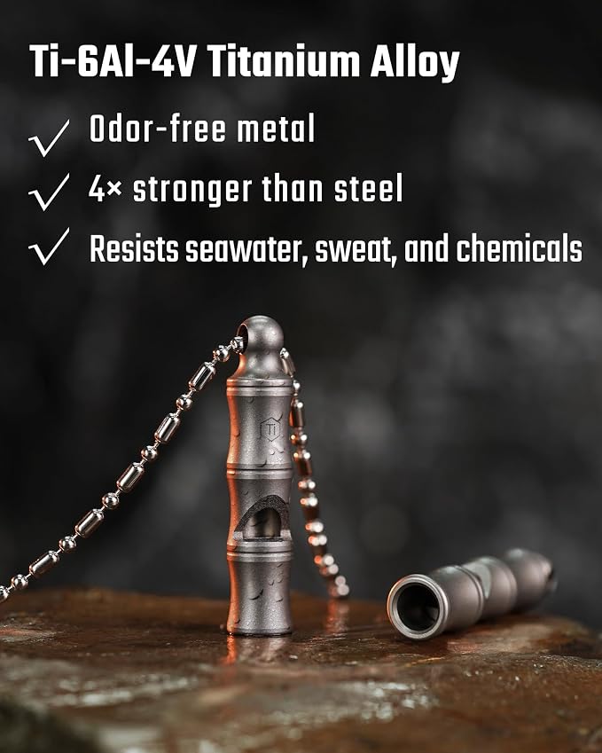 KeyUnity Titanium Emergency Whistle - Image 3
