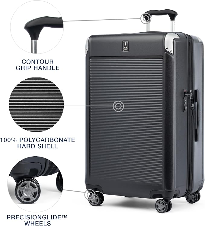 Travelpro Platinum Elite Hardside Expandable Checked Luggage, 8 Wheel Spinner - Image 3