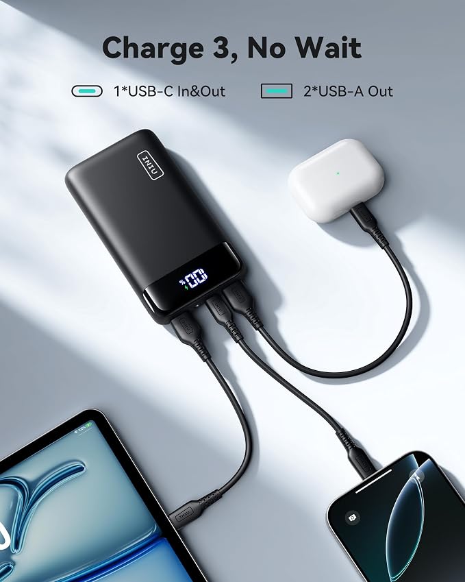 INIU Portable Charger, 22.5W 20000mAh USB C in & Out Power Bank Fast Charging - Image 4