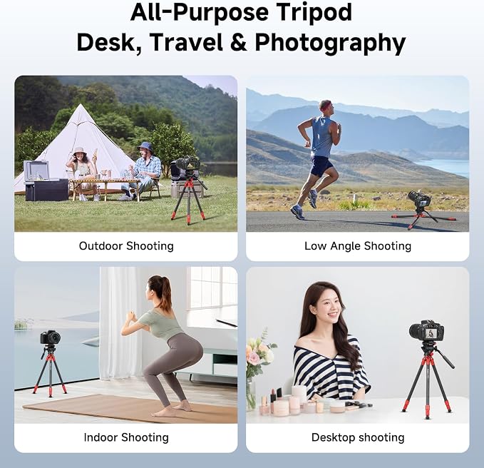 Avella Mini Carbon Fiber Camera Tripod MP20C, Portable Lightweight Tabletop - Image 7