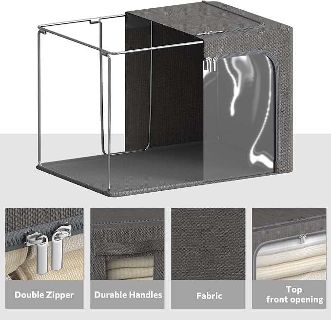 4 Pack Clothes Storage Bins - Image 5