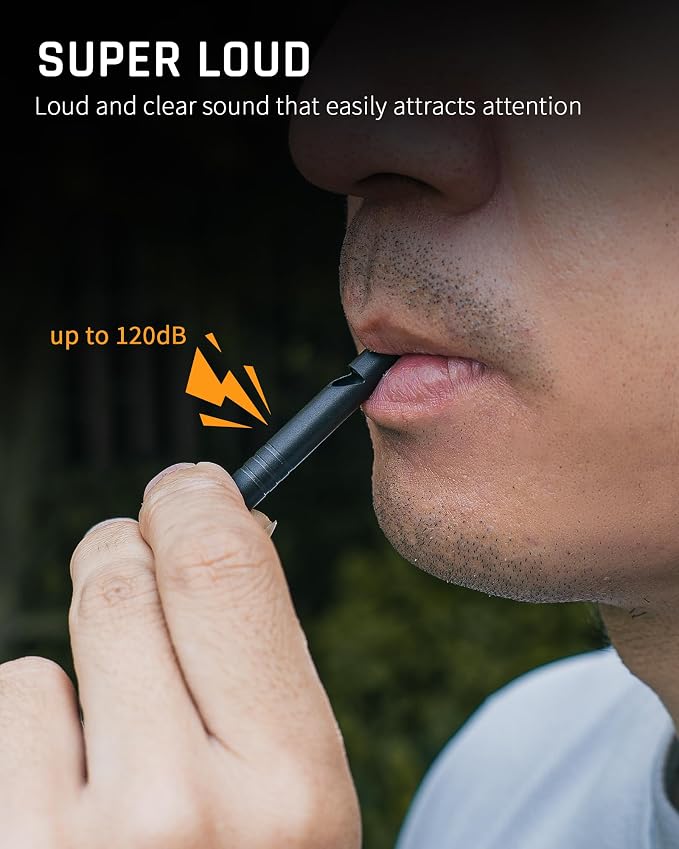 TISUR Titanium Emergency Whistle, 120db Safety Whistle - Image 4