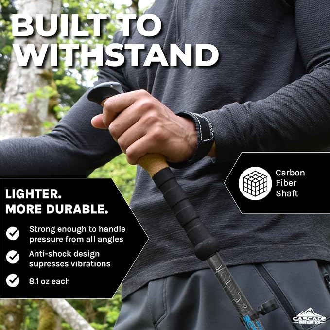 Cascade Mountain Tech Trekking Poles - Image 2