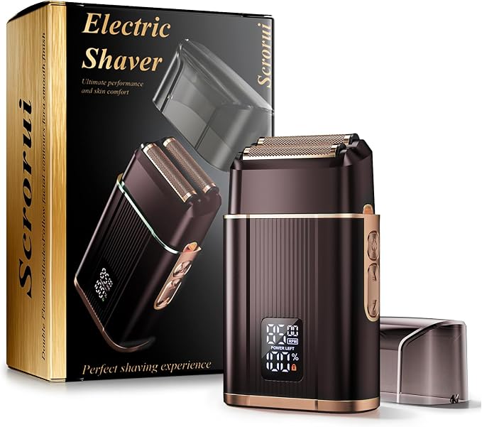 Foil Shavers for Men, High Speed Double Floating Blades Electric Razor by ScroruiFoilShaverforMen