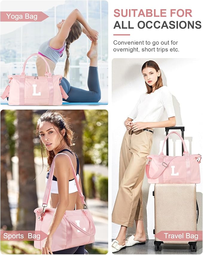 Initial Travel Duffel Bag Sports Gym Bag - Image 8