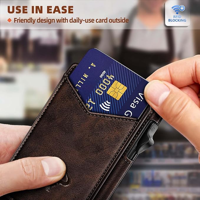 BULLIANT Men Wallet, Money Clip Wallet Slim - Image 5