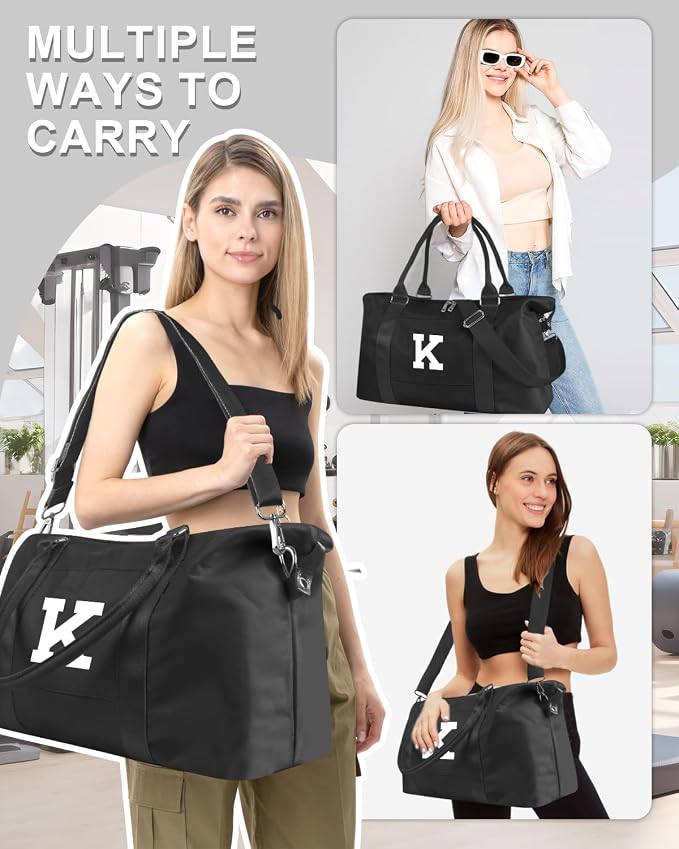 Initial Travel Duffel Bag Sports Gym Bag - Image 5