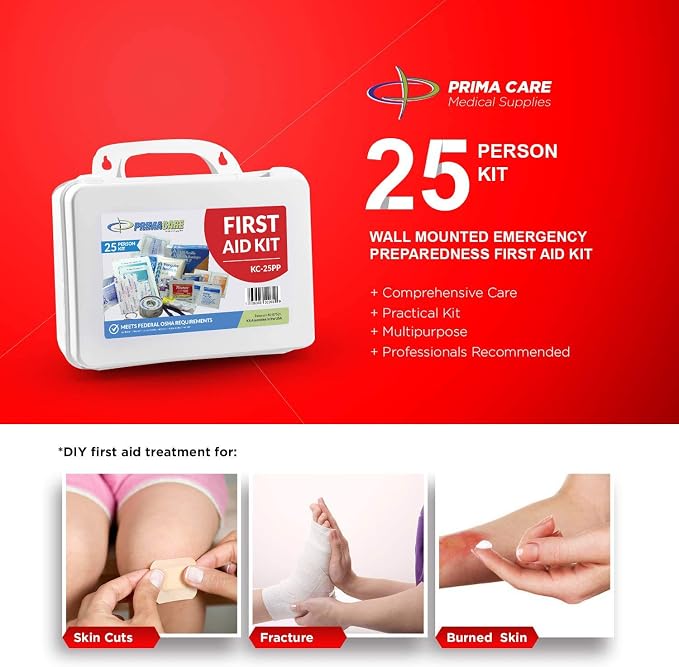 Primacare 25 Person Medium Emergency Preparedness First Aid Kit - Image 4