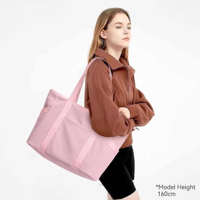Tote Bag for Women with Zipper, Travel Tote Bags with Compartments Large - Image 2
