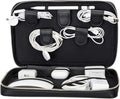 Medicine Handmade Leather Cable Organizer Bag – Full-Grain Leather Travel Tech by TORONATA