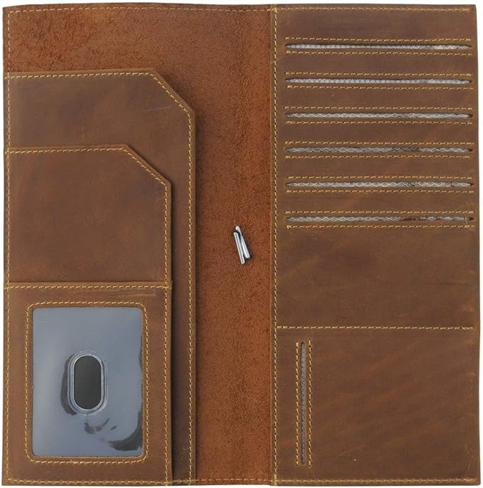 WANDERINGS Genuine Leather Passport Wallet - Image 3