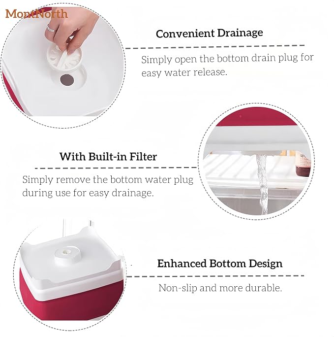 Collapsible Wash Basin 9L, Foldable Dish Tub - Image 6