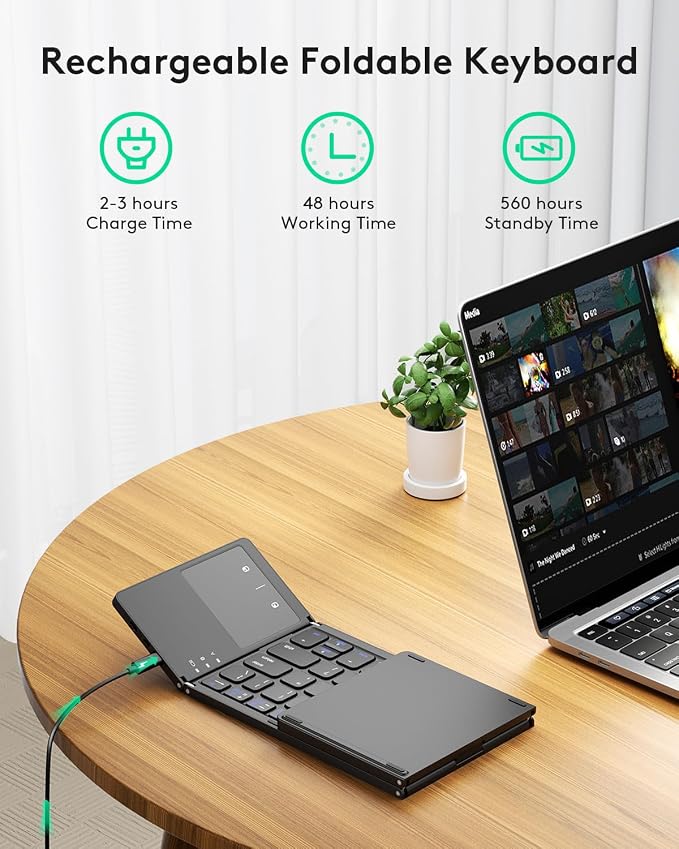 Samsers Foldable Bluetooth Keyboard - Image 4