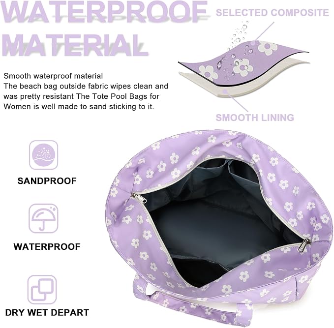 Waterproof Beach Tote Pool Bags - Image 4